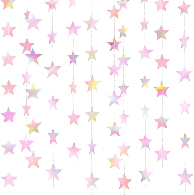 Patelai Glitter Star Garland Banner 2026 Graduation Decor 130 Feet #11