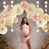 Champagne Gold Beige Boho Party Decorations Pink and Beige Birthday
