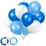 KADBANER White Blue Light blue Balloons,100 Pack 12 Inch Latex
