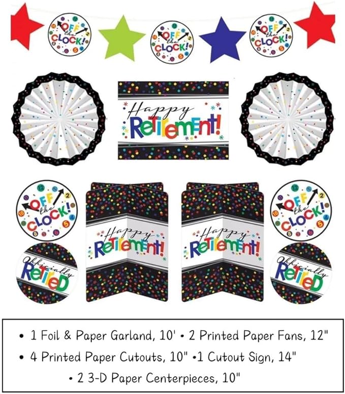 Officially Retired Room Decorating Kit Set Vibrant Design Perfect