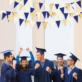 30Ft Navy Blue Gold and Beige Party Decorations Royal Blue Gold