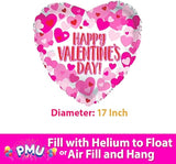 10Pcs 18 Inch Red Heart Balloons Valentine's Day Heart Shape Foil