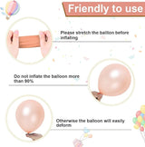 Dagelar Rose Gold Balloons Set, Pearl Champagne Gold Rose Gold and