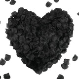 CODE FLORIST 1500 PCS Black Silk Rose Petals,Romantic