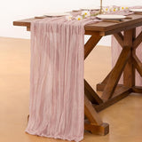 15pcs Pink Cheesecloth Table Runner Valentine's Day Boho Rustic