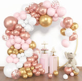 Amandir 153pcs Rose Gold Balloon Garland Arch Kit, Different Sizes 18