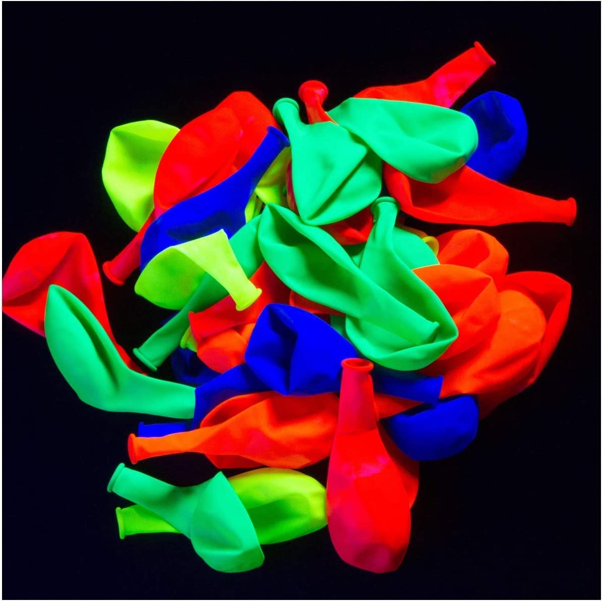 Glow King Neon Balloons - Fluorescent Neon Glow Party Balloons -