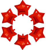24 Pcs 18" Red Star Balloons Foil Balloons Mylar Balloon for Baby