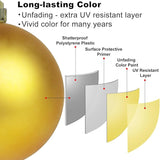 Gold 2.5" Christmas Balls Christmas Tree Decoration Ornaments