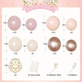 Dusty Pink and Gold Birthday Decorations for Women Girls Dusty Pink