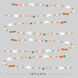 Easter Party Decorations Bunny Carrot Circle Dot Garland Streamer