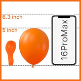 PartyWoo Orange Balloons 100pcs 5 Inch Latex Helium Balloons for