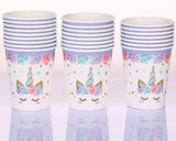 Unicorn Party Supplies Rainbow Unicorn Plates and Napkin Sets for