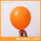 PartyWoo Orange Balloons 100pcs 12 Inch Fall Latex Helium Balloons