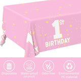 Baby Girl Party Supplies Set 1st Birthday Decorations Includes 2