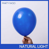 PartyWoo Royal Blue Balloons 100pcs Different Sizes Pack of 36 18 12