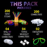410 Pcs Glow Sticks Bulk, Glow in The Dark Party Supplies, 12 Hours