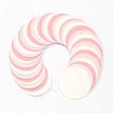 Light-Pink White Girls-Birthday Party-Decoration Garland - 52ft Baby