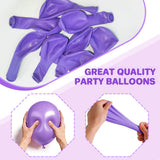 MEBAY Purple Balloons, 100pcs 12 inch Matte Latex Party Balloons for