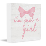 CUANFDDSF Trendy Pink Bow Coquette Room Decor Wooden Box Sign,