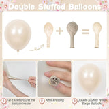 HILAVO Pink and Gold Balloons 12 Inch Pastel Light Baby Pink Double