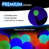 Glow King Neon Balloons - Fluorescent Neon Glow Party Balloons -