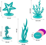 20Pcs Mermaid Party Decoration DIY Felt Under The Sea Table