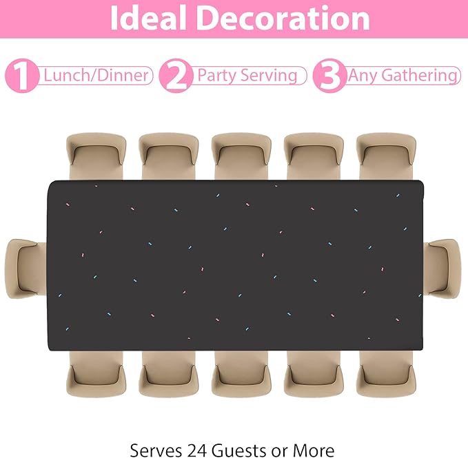 24 Guests Burnouts or Bows Gender Reveal Party Supplies Baby Boy or