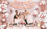 236 Pcs Birthday Decorations For Women Rose Gold Party Decorations