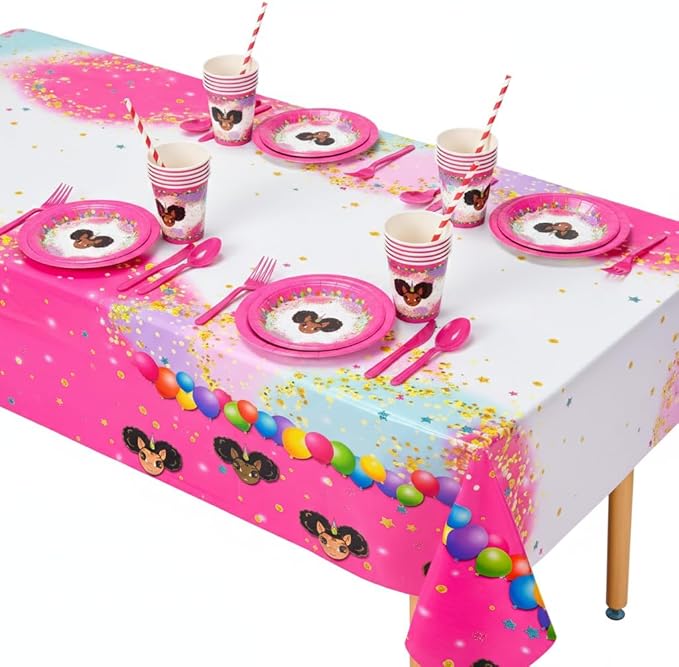 Favorite Faces Afro Puff Unicorn Birthday Party in a Box for 15