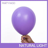 PartyWoo Purple Balloons 100 pcs Different Sizes of 36 18 12 10 5