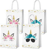 16 PCS Unicorn Party Favor Bags for Birthday Supplies Gift Goody