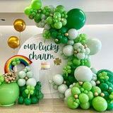 St Patrick's Day Decorations 128pcs Green Balloon Arch Garland Kit