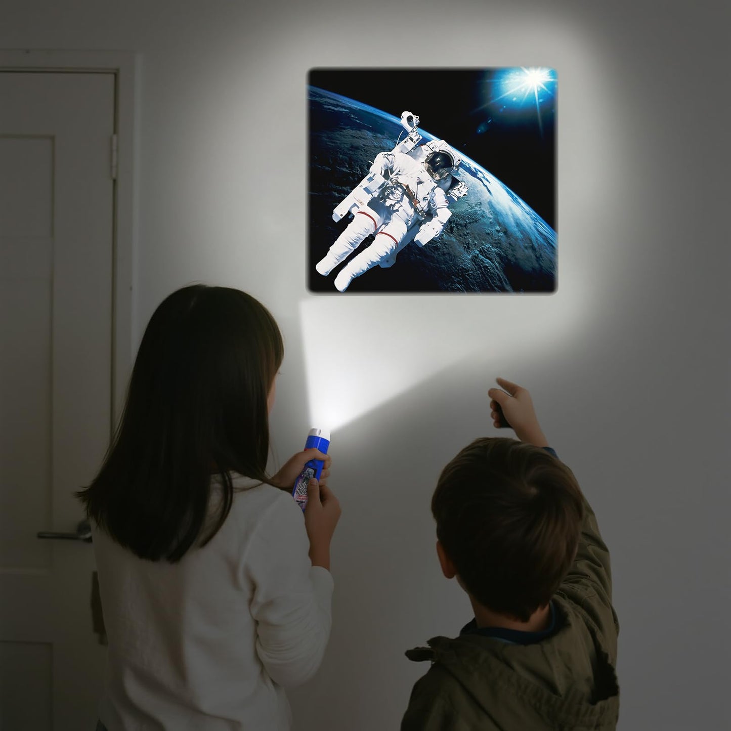 Pup Go 2-Pack Dinosaur & Outer Space Torch and Projector for Kids Ages