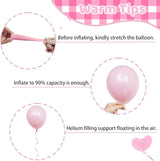 Funhot Pink Gold Balloons 12 Inch Latex Balloons for Birthday Wedding