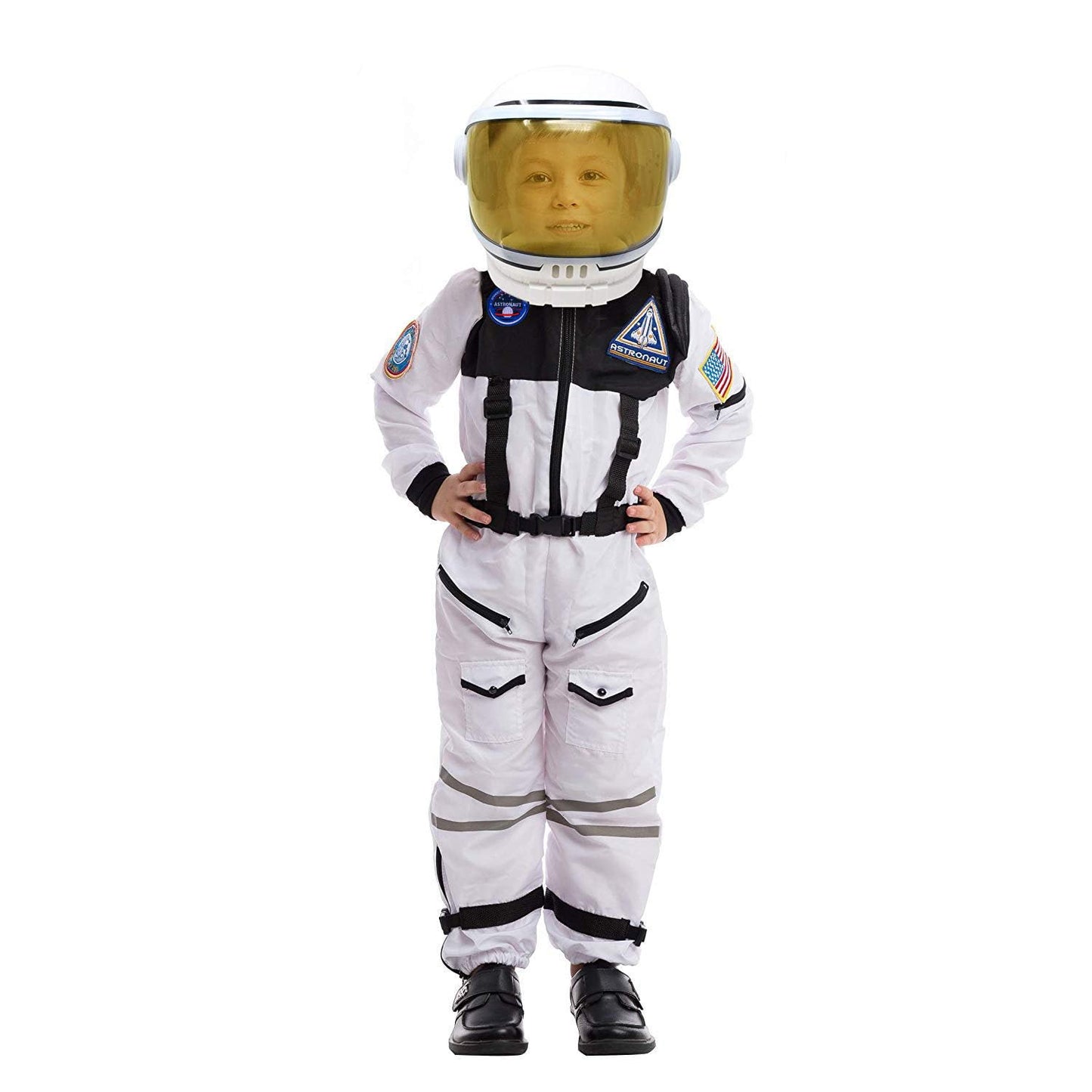 Spooktacular Creations White Astronaut Costume with Helmet, Space Suit