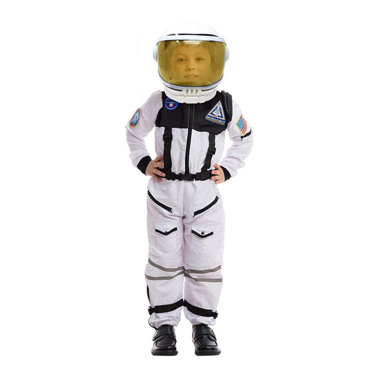 Spooktacular Creations White Astronaut Costume with Helmet, Space Suit