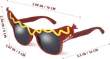 3 Pcs Funny Glasses for Dance Party, Makeup Glasses Hot Dog Eye for