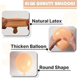 PartyWoo Nude Balloons 100 pcs Different Sizes Pack of 36 18 12 10 5