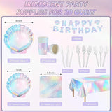 Summer Mermaid Party Supplies for Girls Baby Shower Birthday Party