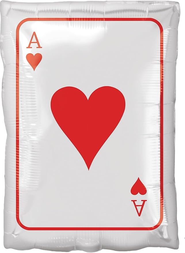 Casino Night Party Poker Chips and Playing Cards Ace King Balloon
