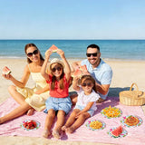 Eunika 80 PCS Summer Beach Party Paper Plates 40 PCS 9 Inch & 40 PCS