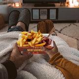 100 Pcs Movie Night Snack Trays 4 Corner Food Boxes Movie Night