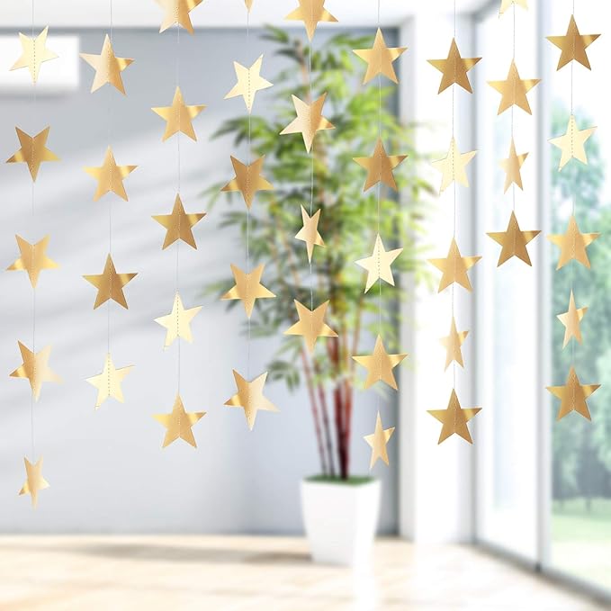 Patelai Glitter Star Garland Banner 2026 Graduation Decor 130 Feet #17