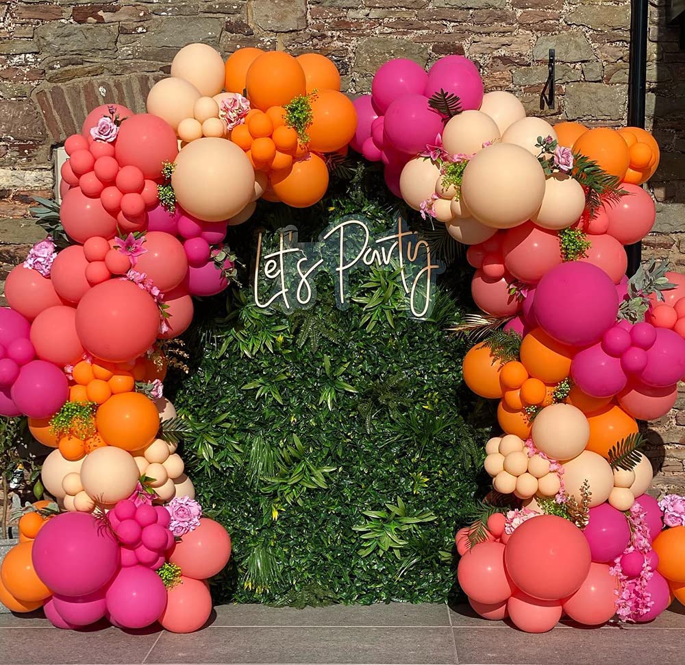 Beaumode Tropical Luau Balloon Garland Arch Kit for Hawaiian Beach