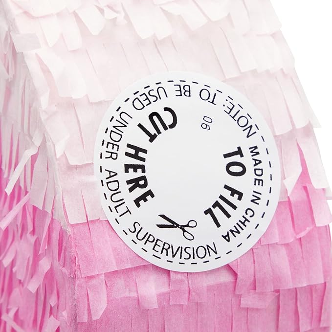Number 3 Pinata Pink and Gold for Girls 3rd Birthday Party