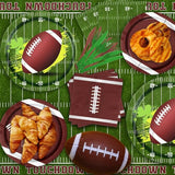 178Pcs Football Party Supplies Tableware Kit Serve 25 Football Party