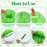 22 Pcs St Patricks Day Decorations Shamrock Clover Garland Green