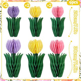 PAPER JAZZ Tulip Paper Flower Centerpieces for Table Spring Party