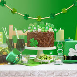 St Patricks Day Garland 3D Felt St Patricks Shamrock Banner with